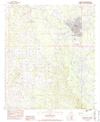Download a high-resolution, GPS-compatible USGS topo map for Franklinton, LA (1984 edition)