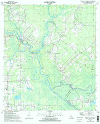 Download a high-resolution, GPS-compatible USGS topo map for French Settlement, LA (1991 edition)