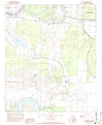 Download a high-resolution, GPS-compatible USGS topo map for Frogmore, LA (1983 edition)