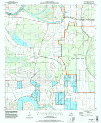 preview thumbnail of historical topo map of Concordia County, LA in 1994
