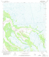 Download a high-resolution, GPS-compatible USGS topo map for Gheens, LA (1975 edition)