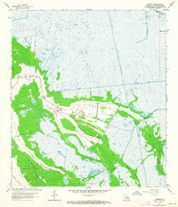 Download a high-resolution, GPS-compatible USGS topo map for Gheens, LA (1964 edition)