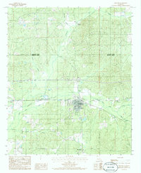 Download a high-resolution, GPS-compatible USGS topo map for Gibsland, LA (1986 edition)