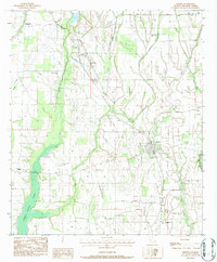 Download a high-resolution, GPS-compatible USGS topo map for Gilbert, LA (1984 edition)
