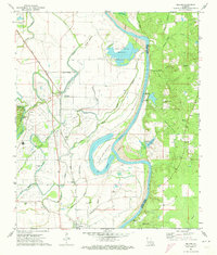 Download a high-resolution, GPS-compatible USGS topo map for Gilliam, LA (1973 edition)