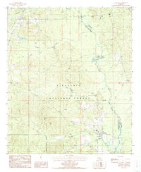 preview thumbnail of historical topo map of Goldonna, LA in 1986
