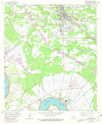 Download a high-resolution, GPS-compatible USGS topo map for Gonzales, LA (1981 edition)
