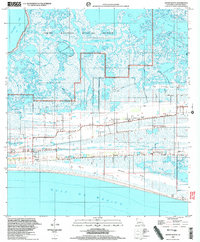 preview thumbnail of historical topo map of Cameron County, LA in 1998