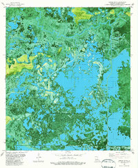 Download a high-resolution, GPS-compatible USGS topo map for Greens Bayou, LA (1982 edition)