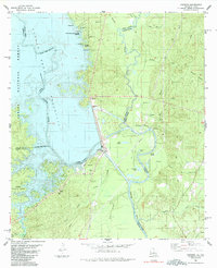 preview thumbnail of historical topo map of Vernon County, LA in 1985