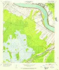 1952 Map of Hahnville, 1953 Print