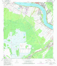 preview thumbnail of historical topo map of Hahnville, LA in 1967