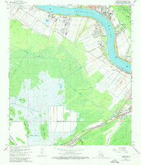 Download a high-resolution, GPS-compatible USGS topo map for Hahnville, LA (1973 edition)