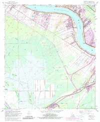 Download a high-resolution, GPS-compatible USGS topo map for Hahnville, LA (1989 edition)