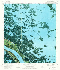 Download a high-resolution, GPS-compatible USGS topo map for Happy Jack, LA (1976 edition)