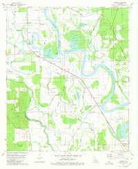 Download a high-resolution, GPS-compatible USGS topo map for Harmon, LA (1980 edition)