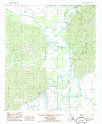 Download a high-resolution, GPS-compatible USGS topo map for Harrisonburg, LA (1985 edition)