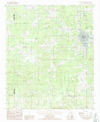 preview thumbnail of historical topo map of Claiborne County, LA in 1986