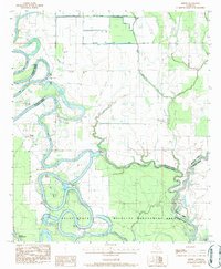 preview thumbnail of historical topo map of Richland County, LA in 1983