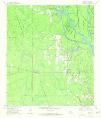 Download a high-resolution, GPS-compatible USGS topo map for Hickory, LA (1972 edition)