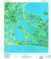 Download a high-resolution, GPS-compatible USGS topo map for Holly Beach, LA (1982 edition)