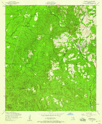 Download a high-resolution, GPS-compatible USGS topo map for Hornbeck, LA (1958 edition)