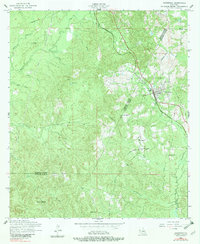 Download a high-resolution, GPS-compatible USGS topo map for Hornbeck, LA (1982 edition)