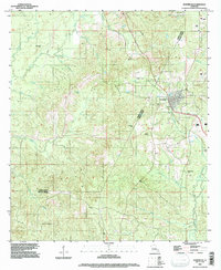 Download a high-resolution, GPS-compatible USGS topo map for Hornbeck, LA (1996 edition)