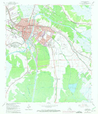 preview thumbnail of historical topo map of Houma, LA in 1963