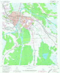 Download a high-resolution, GPS-compatible USGS topo map for Houma, LA (1981 edition)