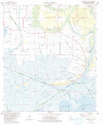 preview thumbnail of historical topo map of Vermilion County, LA in 1975