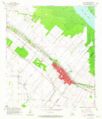 1963 Map of Jeanerette, LA, 1964 Print