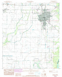 preview thumbnail of historical topo map of Jennings, LA in 1985