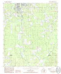 Download a high-resolution, GPS-compatible USGS topo map for Jonesboro South, LA (1986 edition)
