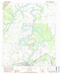 Download a high-resolution, GPS-compatible USGS topo map for Jonesville North, LA (1983 edition)