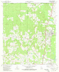 preview thumbnail of historical topo map of Kentwood, LA in 1980