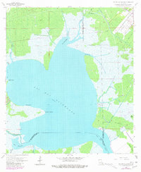 Download a high-resolution, GPS-compatible USGS topo map for Lac Des Allemands, LA (1981 edition)