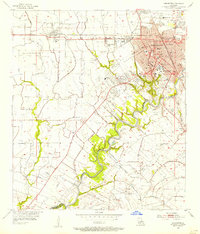 Download a high-resolution, GPS-compatible USGS topo map for Lafayette, LA (1956 edition)