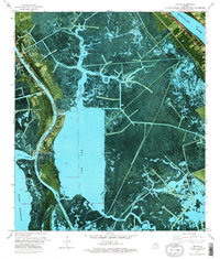 Download a high-resolution, GPS-compatible USGS topo map for Lafitte, LA (1976 edition)