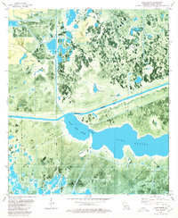preview thumbnail of historical topo map of Cameron County, LA in 1980
