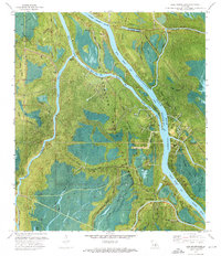 Download a high-resolution, GPS-compatible USGS topo map for Lake Mongoulois, LA (1976 edition)