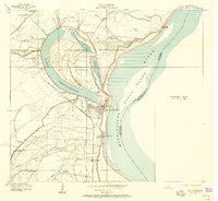 1909 Map of Lake Providence, 1958 Print