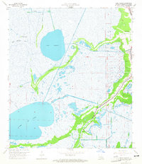 Download a high-resolution, GPS-compatible USGS topo map for Lake Theriot, LA (1965 edition)