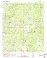 preview thumbnail of historical topo map of Claiborne County, LA in 1986