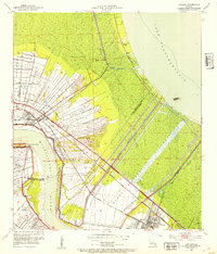1952 Map of Laplace, LA, 1953 Print