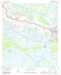 Download a high-resolution, GPS-compatible USGS topo map for Larose, LA (1989 edition)