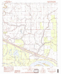 preview thumbnail of historical topo map of Catahoula County, LA in 1982