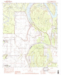 preview thumbnail of historical topo map of Catahoula County, LA in 1982