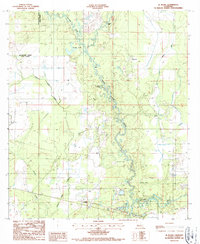 preview thumbnail of historical topo map of Allen County, LA in 1986
