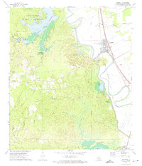 preview thumbnail of historical topo map of Lecompte, LA in 1972